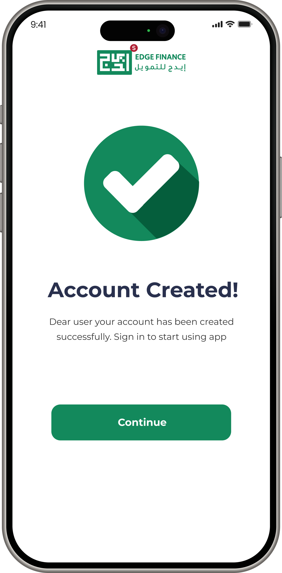 Account Created